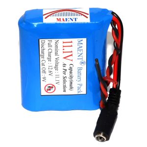 Wattnine 12V 3600mAh Lithium Ion Battery Pack 