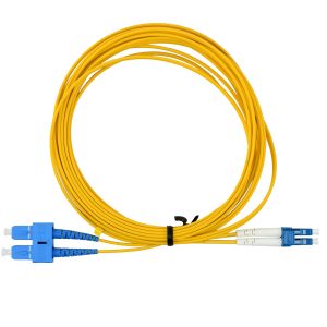 Simplex Single Mode SC to LC Optical Fiber Patch Cord - 3 Mtr